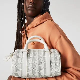 Women's Monogram Print Boston Bag