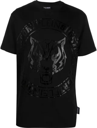 Tiger logo-print T-shirt