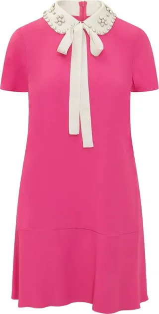 REDValentino Bow Detailed Mini Dress