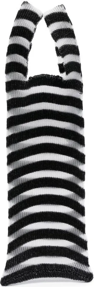 Ivy striped tote bag