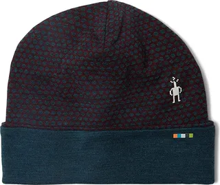 Smartwool Thermal Merino Reversible Pattern Cuffed Beanie (Black Cherry Dot) Beanies