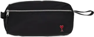 AMI Paris Ami de Coeur Zipped Wash Bag