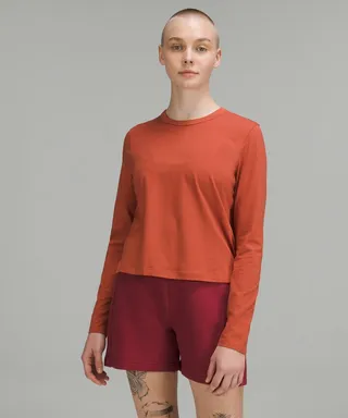 Classic-Fit Cotton-Blend Long Sleeve Shirt