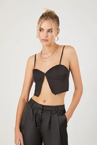 Split-Hem Cropped Cami