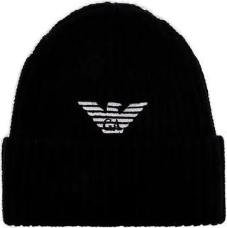 Emporio Armani Logo-Embroidered Knitted Beanie