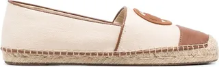 Logo-Embroidered Round-Toe Espadrilles