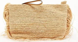 Raffia Fringe Bag
