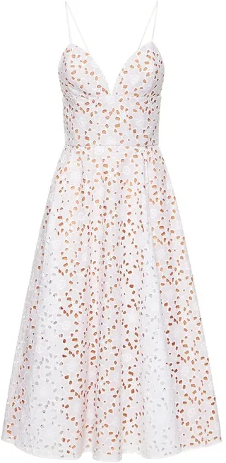Cotton lace mini dress