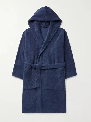 Organic Cotton-Terry Hooded Robe