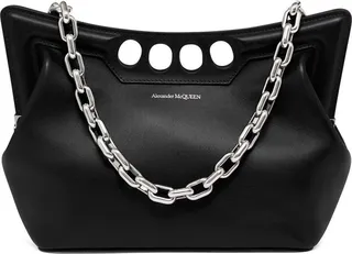 ALEXANDER MCQUEEN- The Small Peak Leather Shoulder Bag