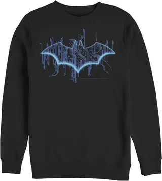 Men's Batman Logo Digital Wing Sweatshirt - Black - Medium