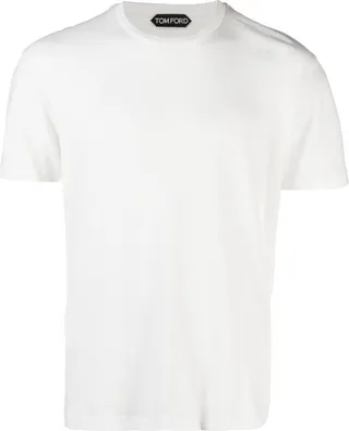 mélange-effect short-sleeve T-shirt