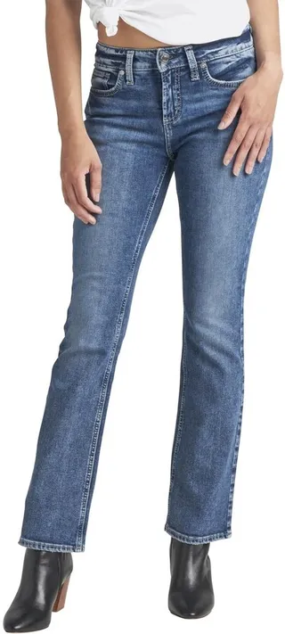 Elyse Mid Rise Slim Bootcut Jeans