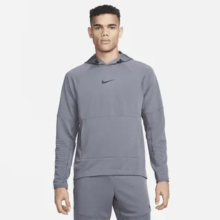 Nike Men's Dri-FIT Fleece Fitness Pullover in Grey