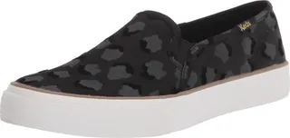 Keds Women's Double Decker Flock SPOT Nylon Sneaker