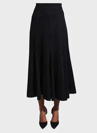 High Waist Embellished Skirt