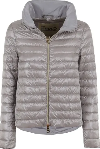 Herno Padded Zip-Up High-Neck Jacket