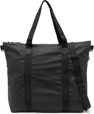 Matte-Finish Zipped Tote Bag