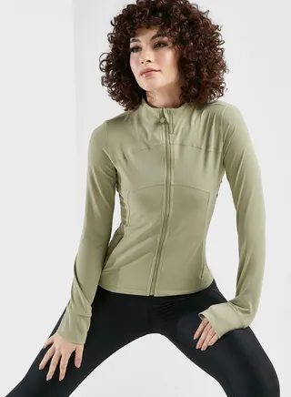 Zip Front Athletic Jacket