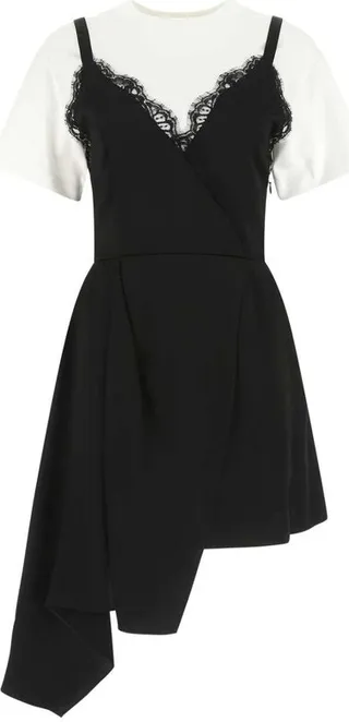 Alexander McQueen Hybrid Layered Mini Dress