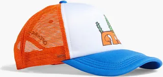 Printed neoprene and mesh baseball cap
