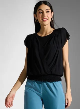 V-Neck Tiered Top