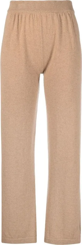 Straight-Leg Cashmere Trousers
