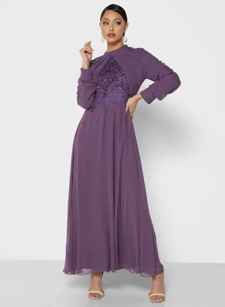 Embroidered Detail Dress