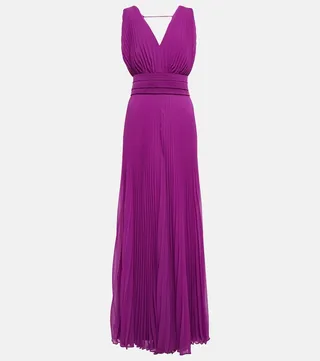 Gennaro crepe gown