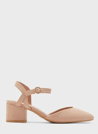 Wide Fit Salud Mid Heel Pumps
