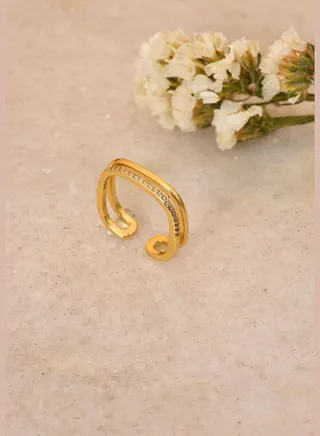 Gold Plated Designer Ring