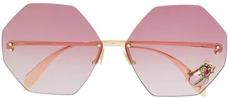 Scarab-Embellished Sunglasses