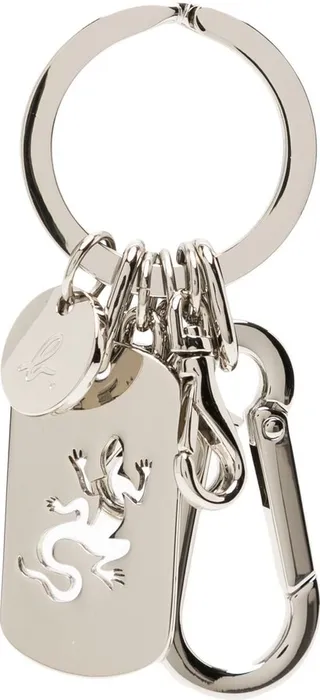 Cut-Out Logo Detail Keychain