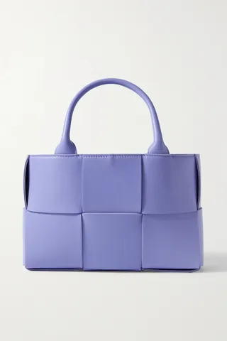 Bottega Veneta - Arco Mini Intrecciato Leather Tote - Purple