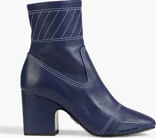 Leather ankle boots