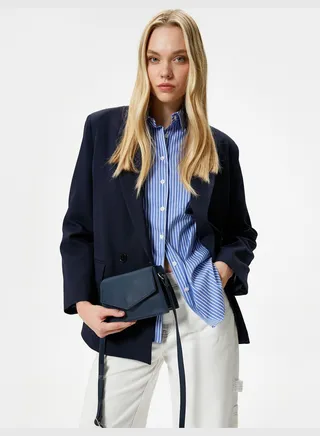 Mini Cross Bag Faux Leather Thin Straps