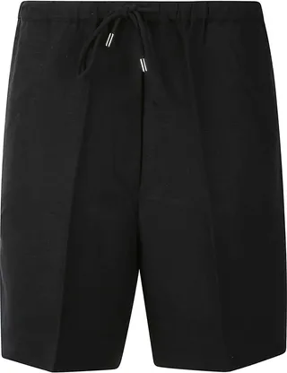 Press-creased Drawstring Shorts