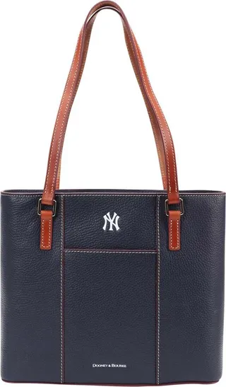 Women's Navy New York Yankees Pebble Lexington Shopper Purse