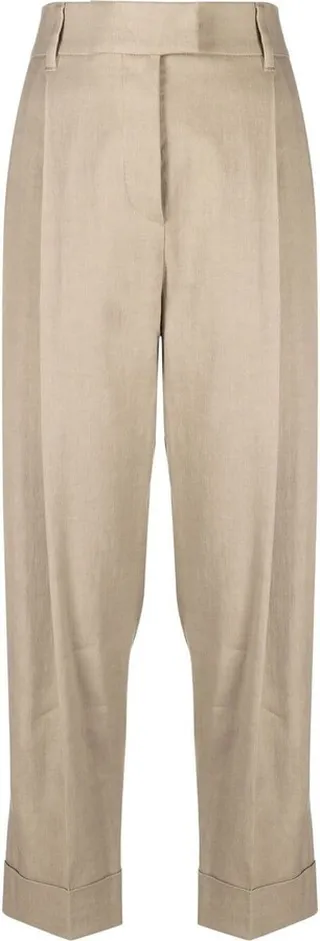 Cropped Tailored Trousers