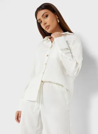 Pocket Detail Oversized Shirt