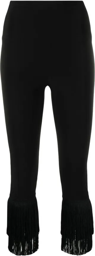 Fringed Cropped Trousers