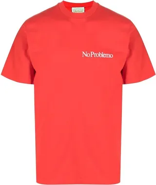 Red Slogan Print T-Shirt