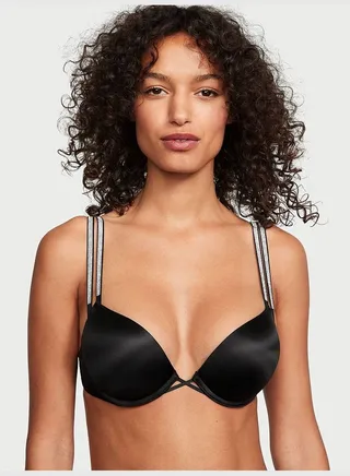 Bombshell Add-2-Cups Double Shine Strap Push-Up Bra
