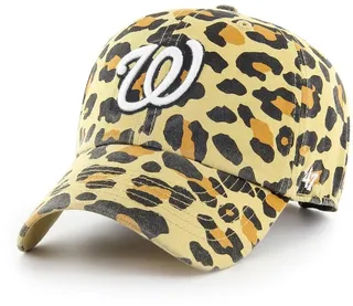 Women's '47 Washington Nationals Tan Bagheera Cheetah Clean Up Adjustable Hat