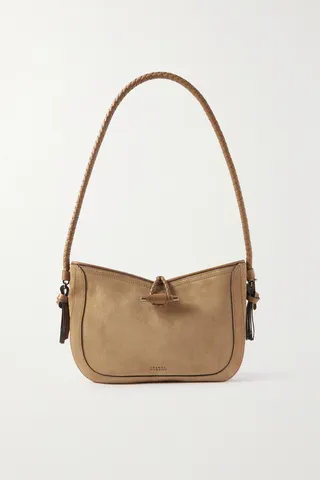 Isabel Marant - Vigo Baguette Suede Shoulder Bag - Brown