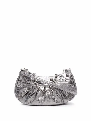Le Cagole metallic shoulder bag