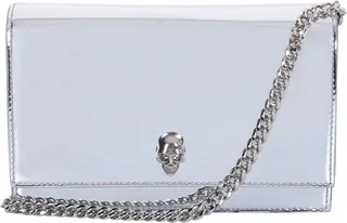 Silver Mini Skull Bag