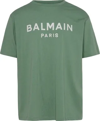 Balmain Logo Printed Crewneck T-Shirt