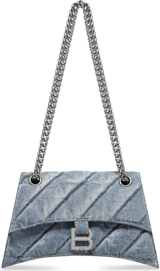 Blue Crush Medium Denim Shoulder Bag