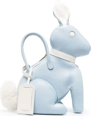 Pebbled Rabbit Calf-Leather Bag